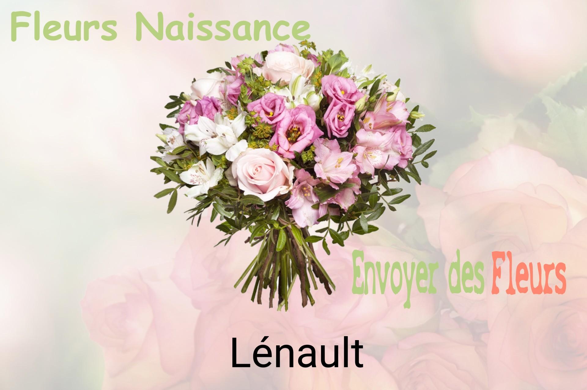 Bouquet de fleurs de naissance livré à Lénault